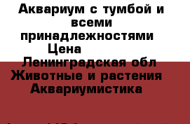Аквариум с тумбой и всеми принадлежностями › Цена ­ 15 000 - Ленинградская обл. Животные и растения » Аквариумистика   